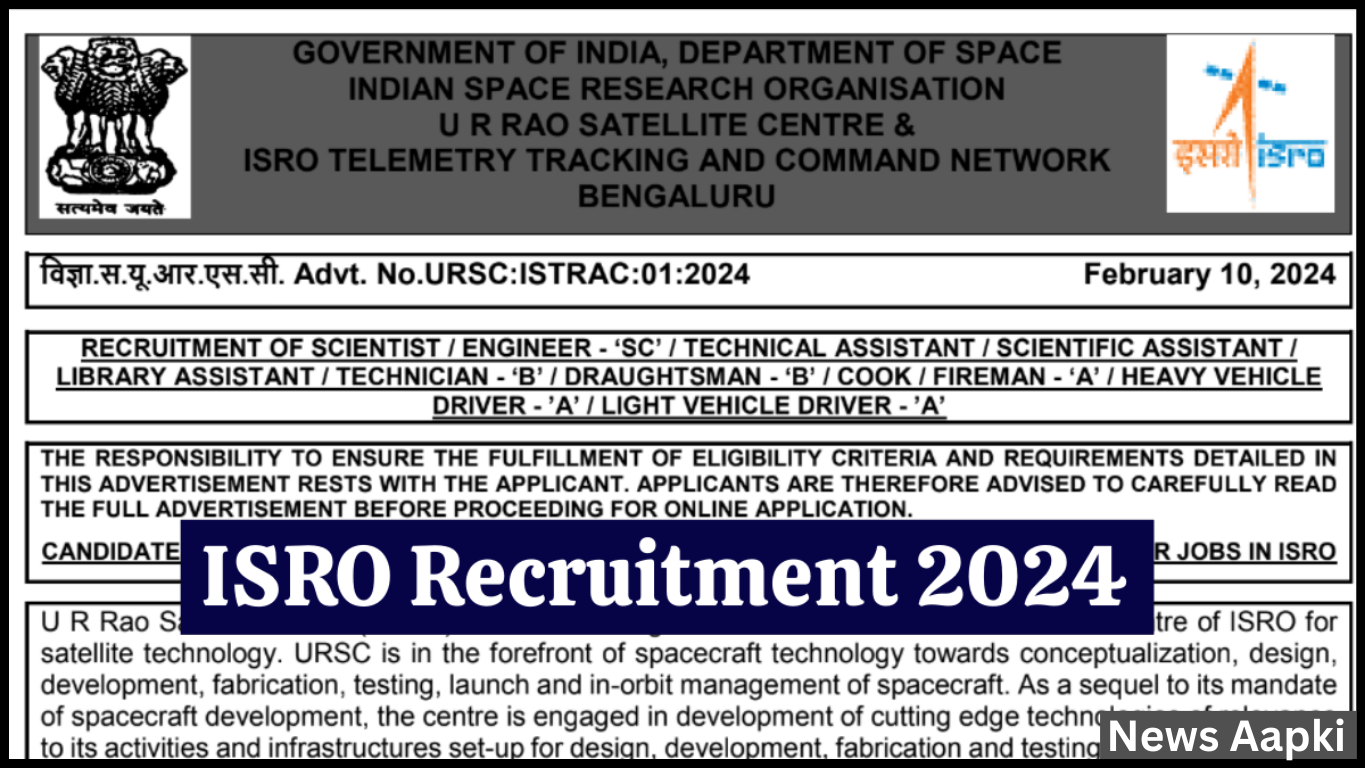 ISRO Recruitment 2024