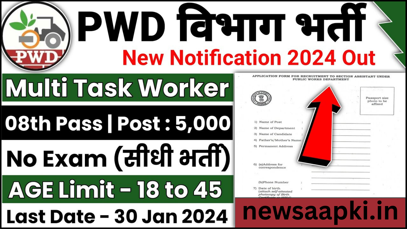 PWD Vacancy 2024