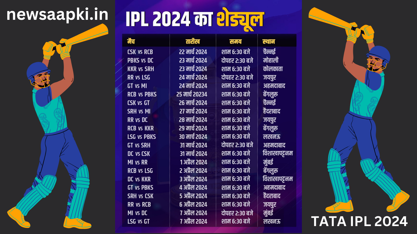 TATA IPL 2024 Schedule