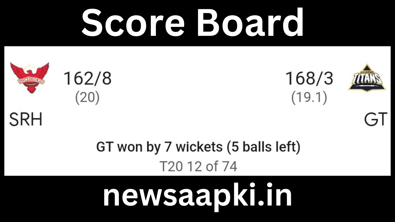 IPL 2024 SRH vs GT Highlight Score 