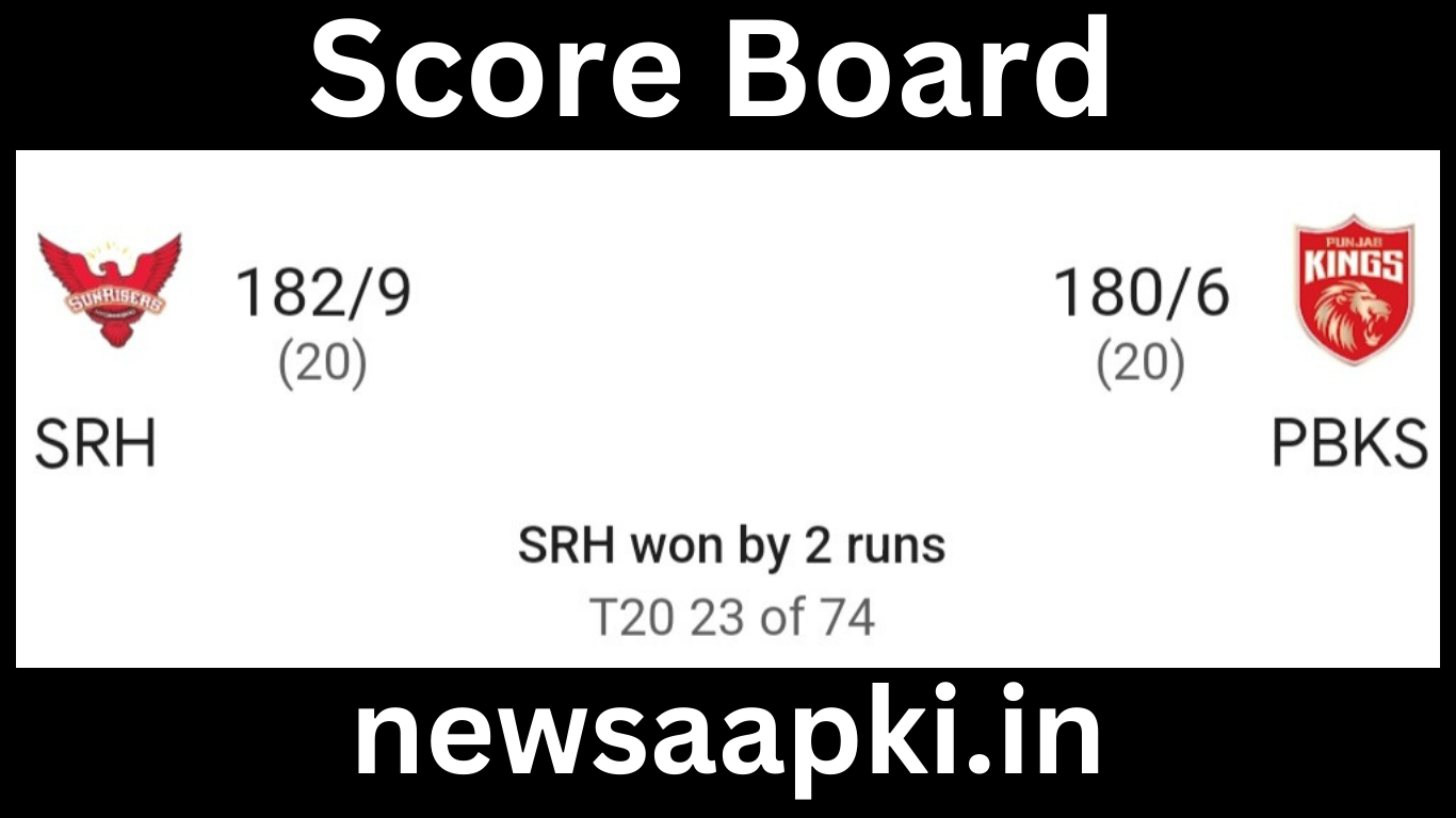 IPL 2024 PBKS Vs SRH Match Highlights