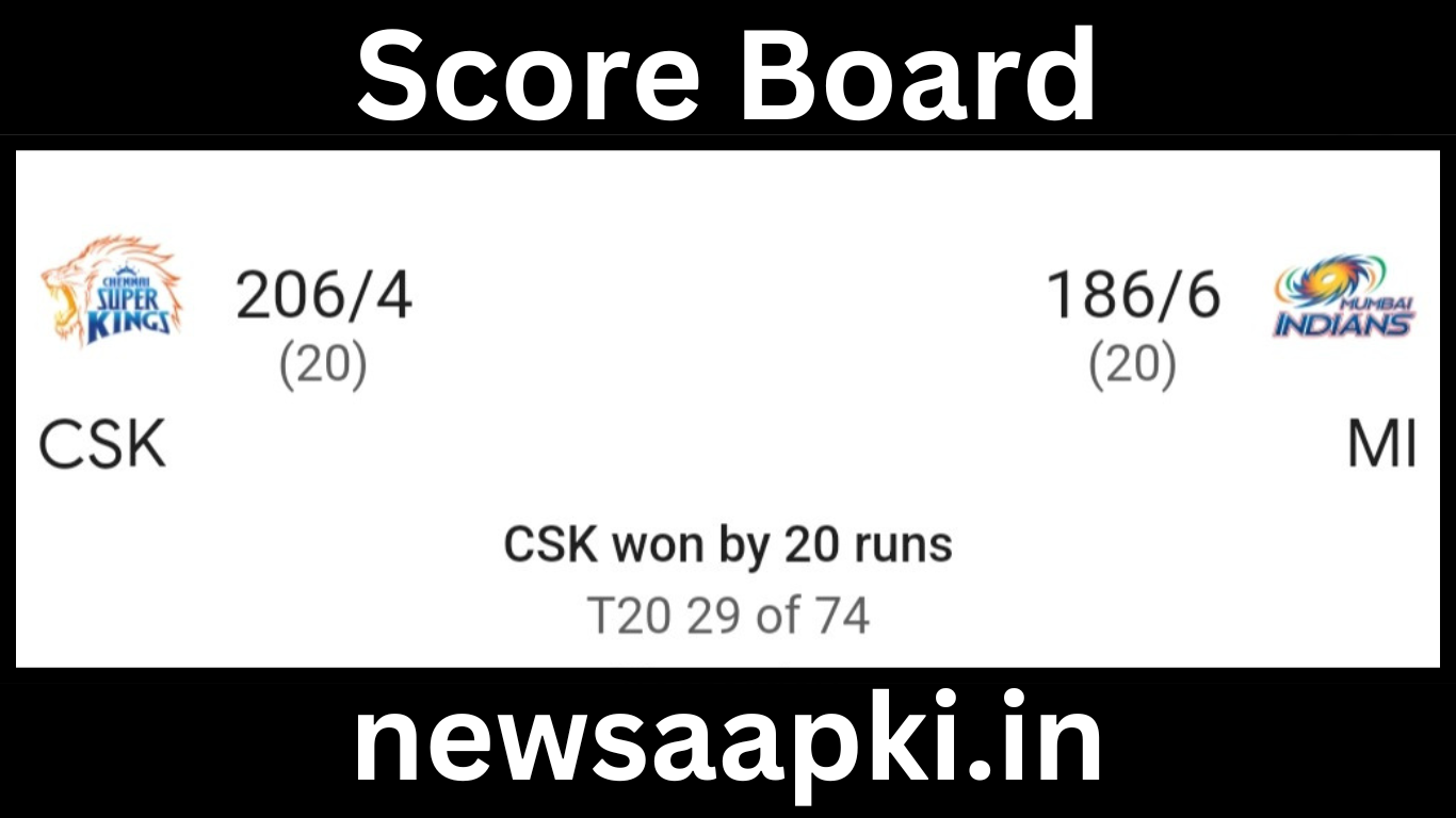 IPL MI vs CSK Highlights match 2024 held on 14th April 2024