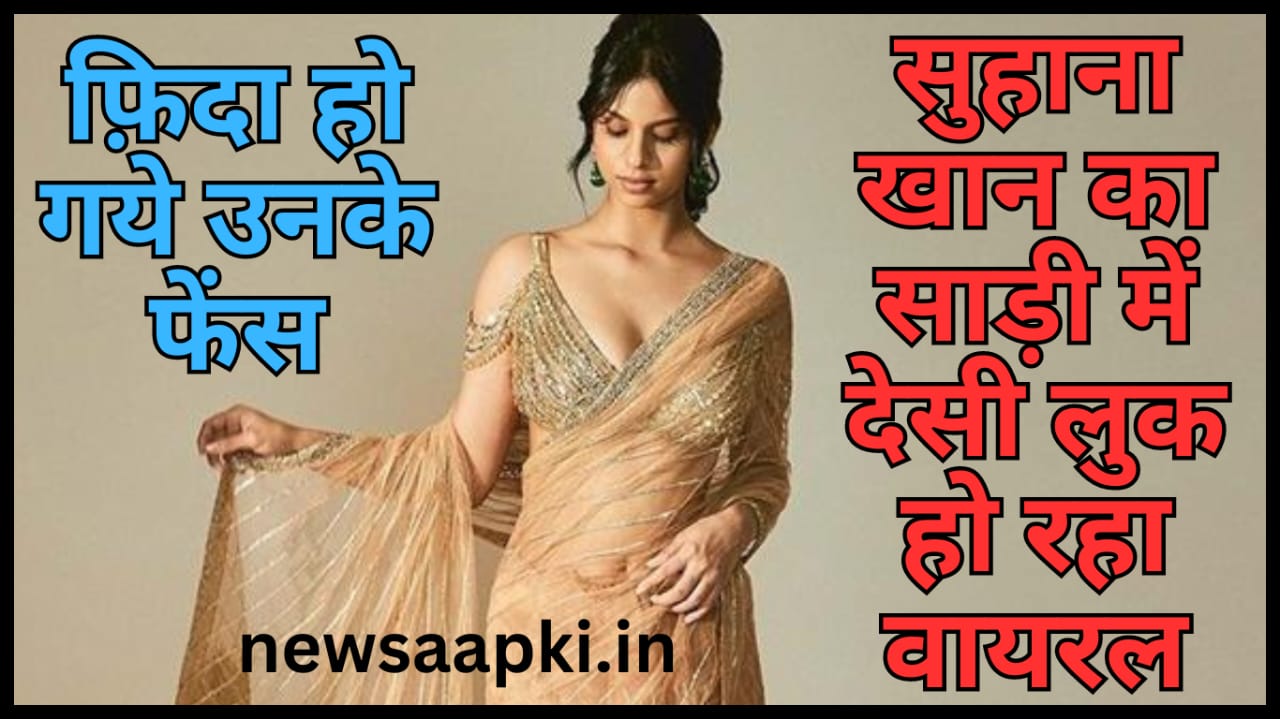 Suhana Khab Desi Look in Saree - Newsaapki3