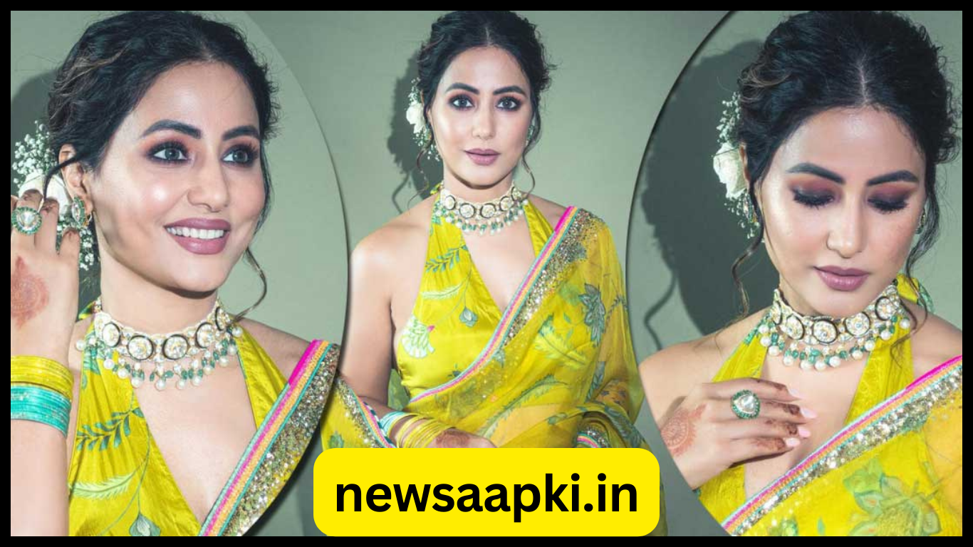 Hina Khan Desi Look in saree hd Images 