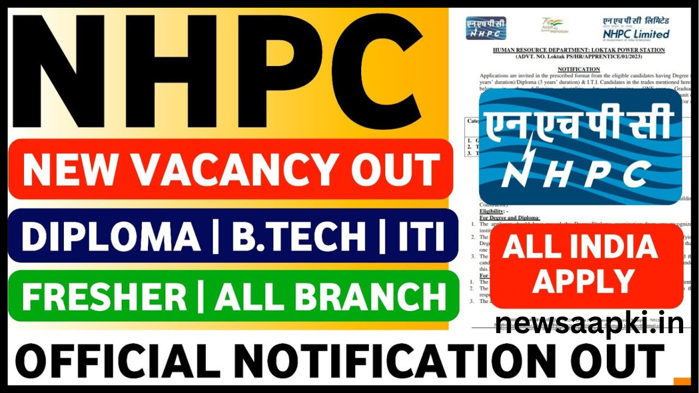 NHPC Limited Recruitment 2024 Apply Online