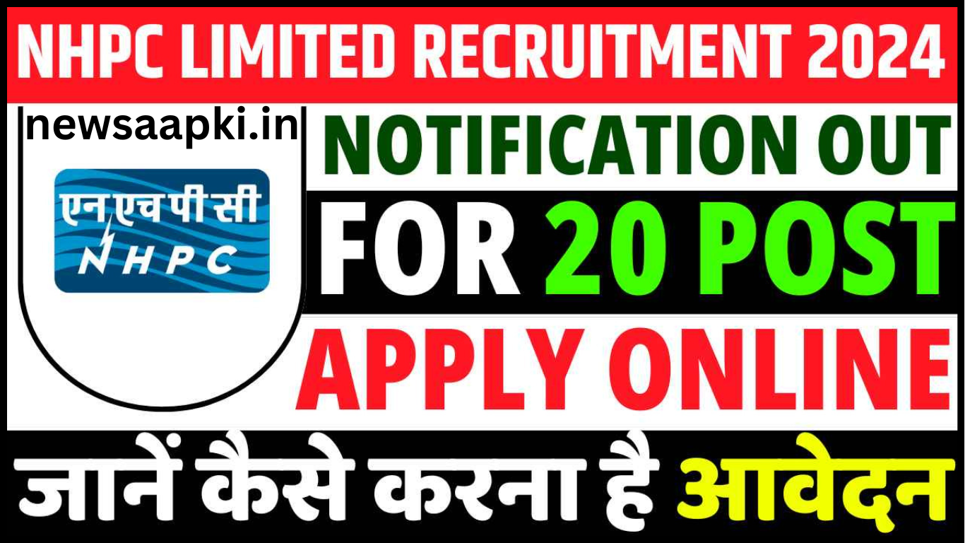 NHPC Limited Recruitment 2024 Apply Online 