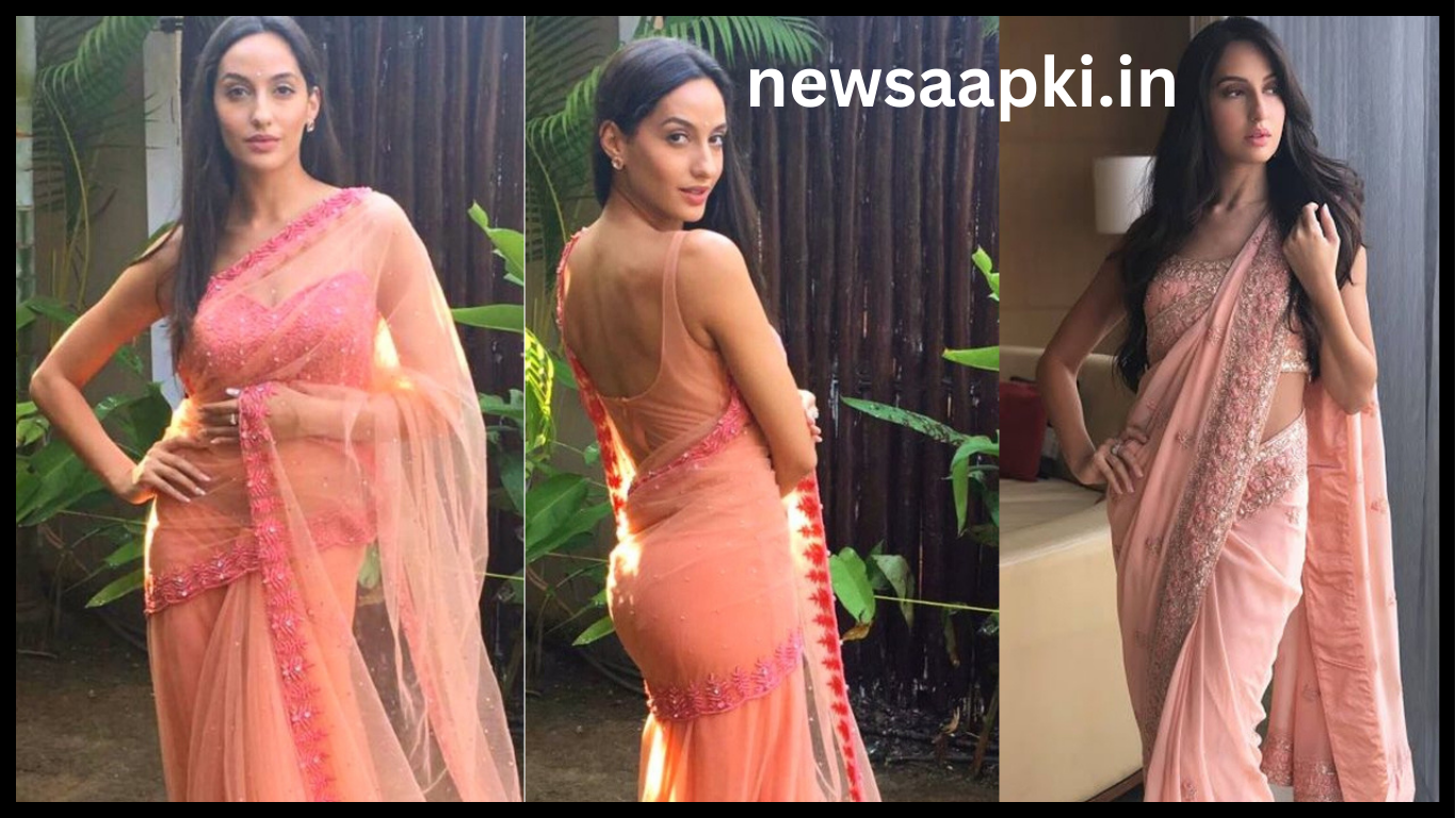 Nora Fatehi Desi Look in Saree 