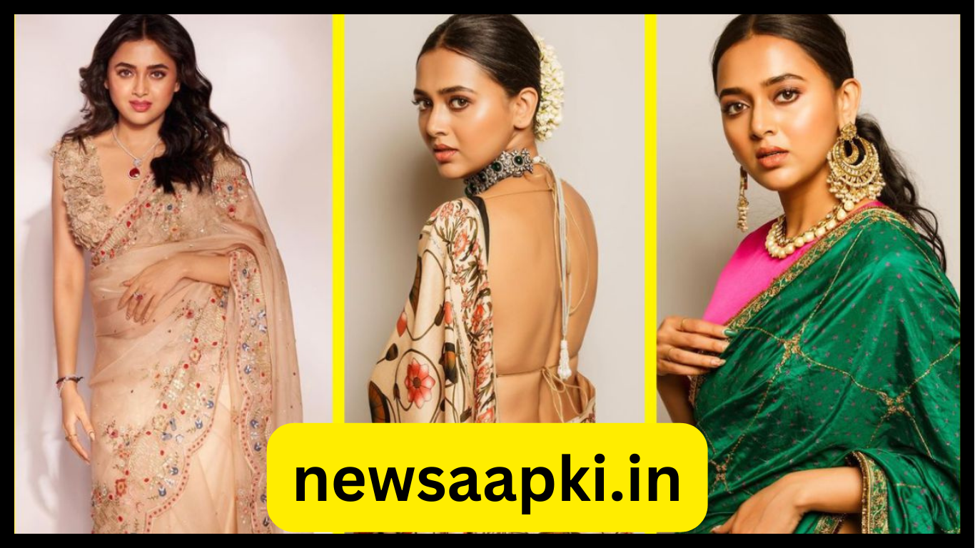 Tejasswi Prakash Desi Look Viral Photos in Saree 