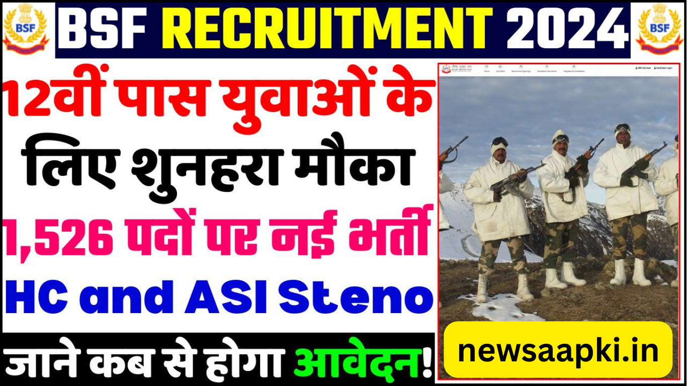 BSF Recruitment 2024 Notification Date in Hindi