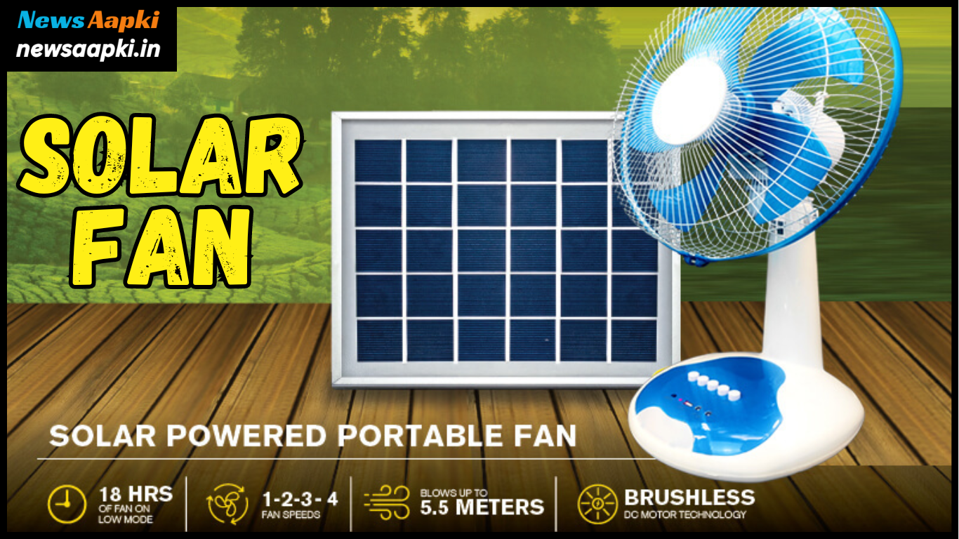 Solar Fan For Home Car Window With Battery and Panel in India