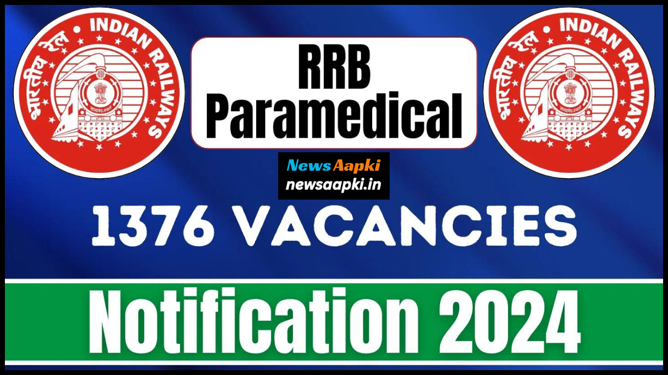 Railway Paramedical Staff Vacancies Recruitment 2024 Notification OUT, Check Education Qualification, Important Documents Required & Salary